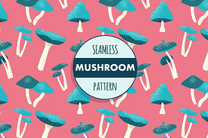 Seamless Mushroom pattern