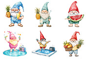 Pool Party Clipart, Pool Party Gnome, an Illustration by Design Market (Thumbnail 4 of 4)