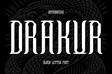 Drakur Black Letter Font