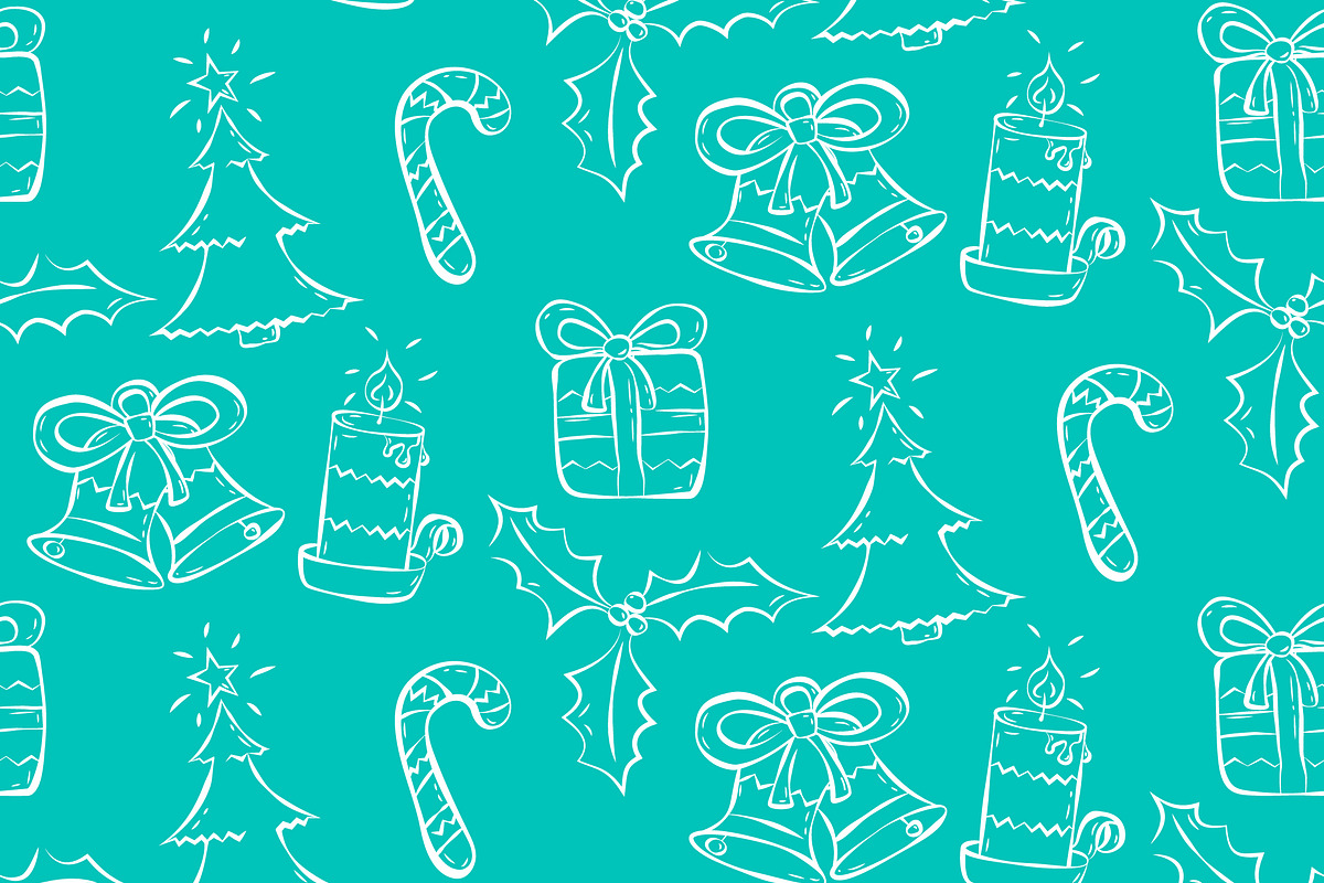 Christmas seamless pattern. Vector., a Pattern Graphic by AnastasiaFlowStudio (Photo 2 of 2)