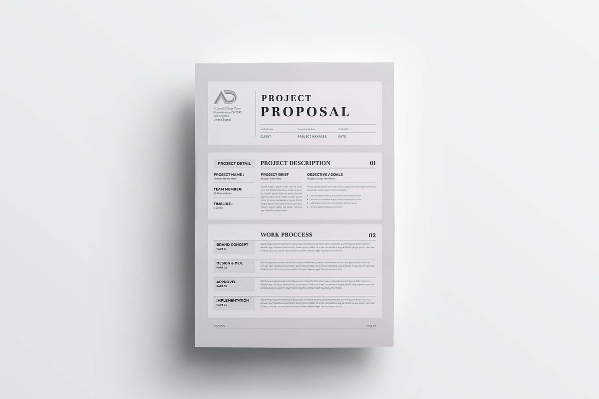 Proposal | MS Word & Indesign, a Stationery Template by design_hut (Photo 3 of 6)