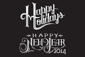 Holiday Vector Lettering
