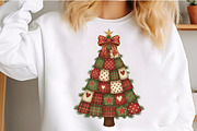 Patchwork Christmas Tree PNG, an Illustration by Craft Nest (Thumbnail 5 of 6)