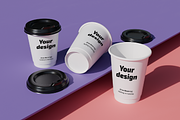 Coffee Cup Mock-Up, a Cups & Container Mockup by Satisfaction (Thumbnail 3 of 6)