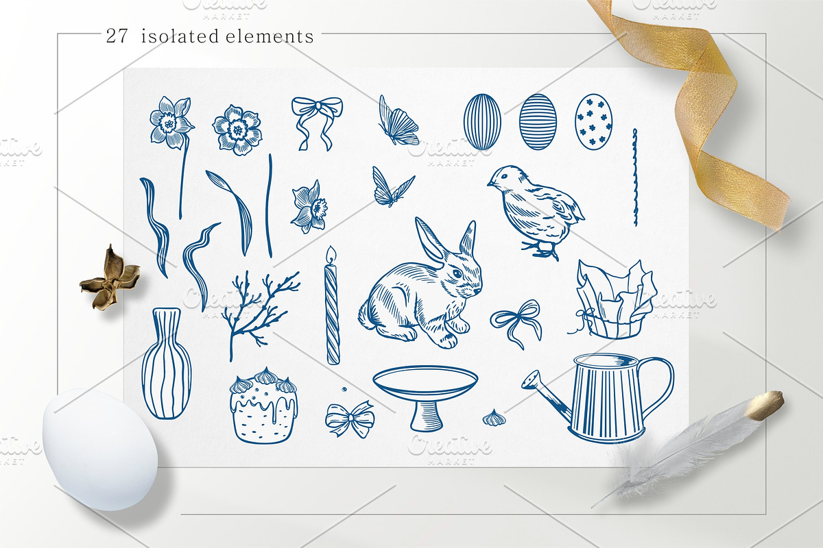 Easter Vector collection, a Decorative Illustration by Farida Bik (Photo 3 of 13)