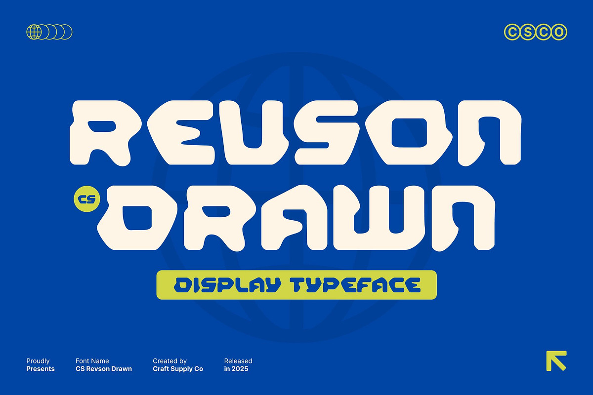 CS Revson Drawn, a Sans Serif Font by Craft Supply Co. (Photo 1 of 8)