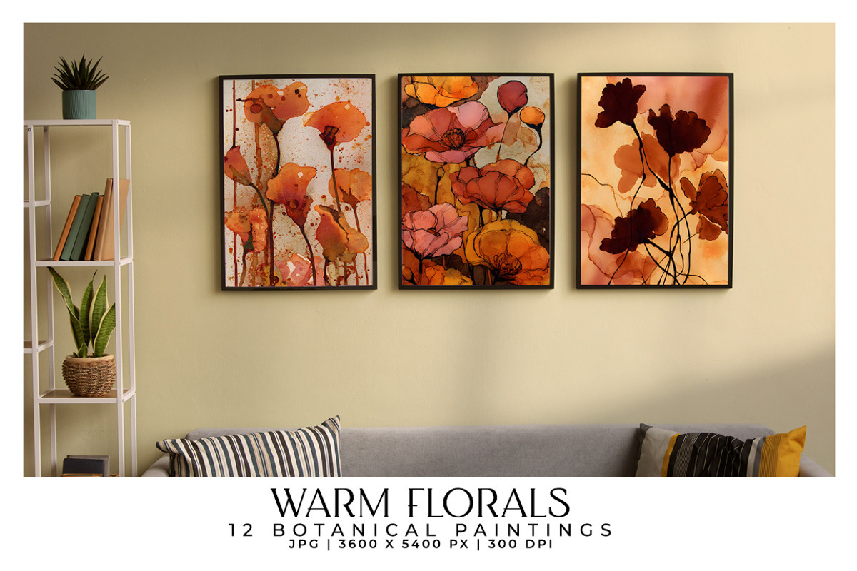 Warm Florals, a Decorative Illustration by Digital Art Creations (Photo 6 of 7)