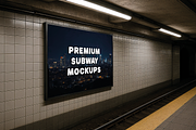 10 PREMIUM SUBWAY MOCKUPS, an Advertising Mockup by Redmixx Design (Thumbnail 10 of 11)