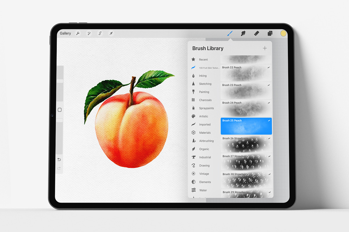 Procreate Realistic Fruit Texture, a Brush Add-On by HopeArtIllustration (Photo 6 of 9)