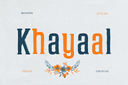 Khayaal Display Font, a Sans Serif Font by Creativetacos (Thumbnail 12 of 13)