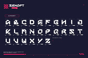 Zenopt Futuristic Font, a Sans Serif Font by Heybrinc Studio (Thumbnail 3 of 5)