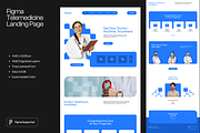 Figma Telemedicine Landing Page, a Templates & Theme by Musara (Thumbnail 1 of 5)