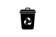 Recycling Bin Minimal Silhouette, a Graphic by Designer_Momina (Thumbnail 2 of 14)