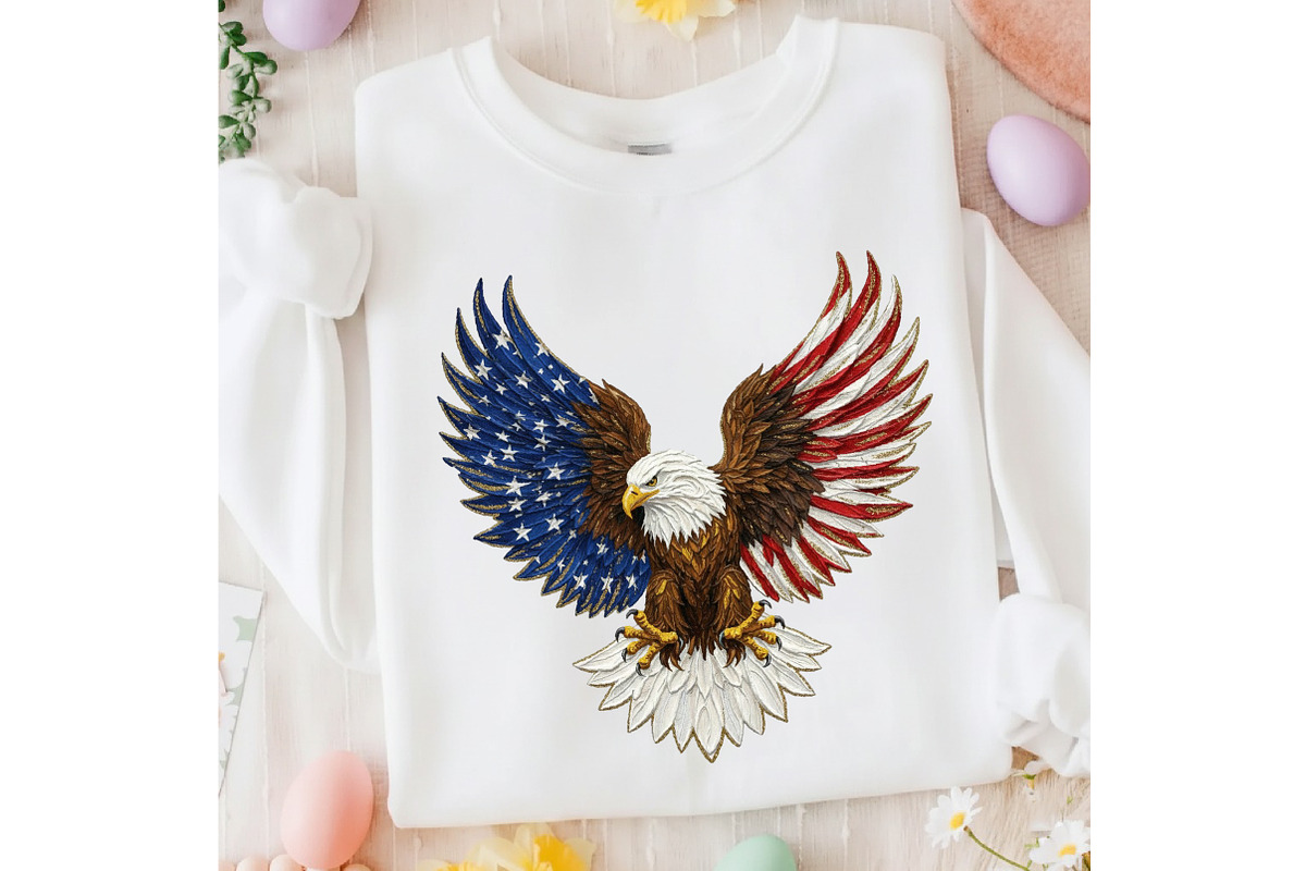 Brushstroke Patriotic American Eagle, an Illustration by designcity5 (Photo 8 of 9)