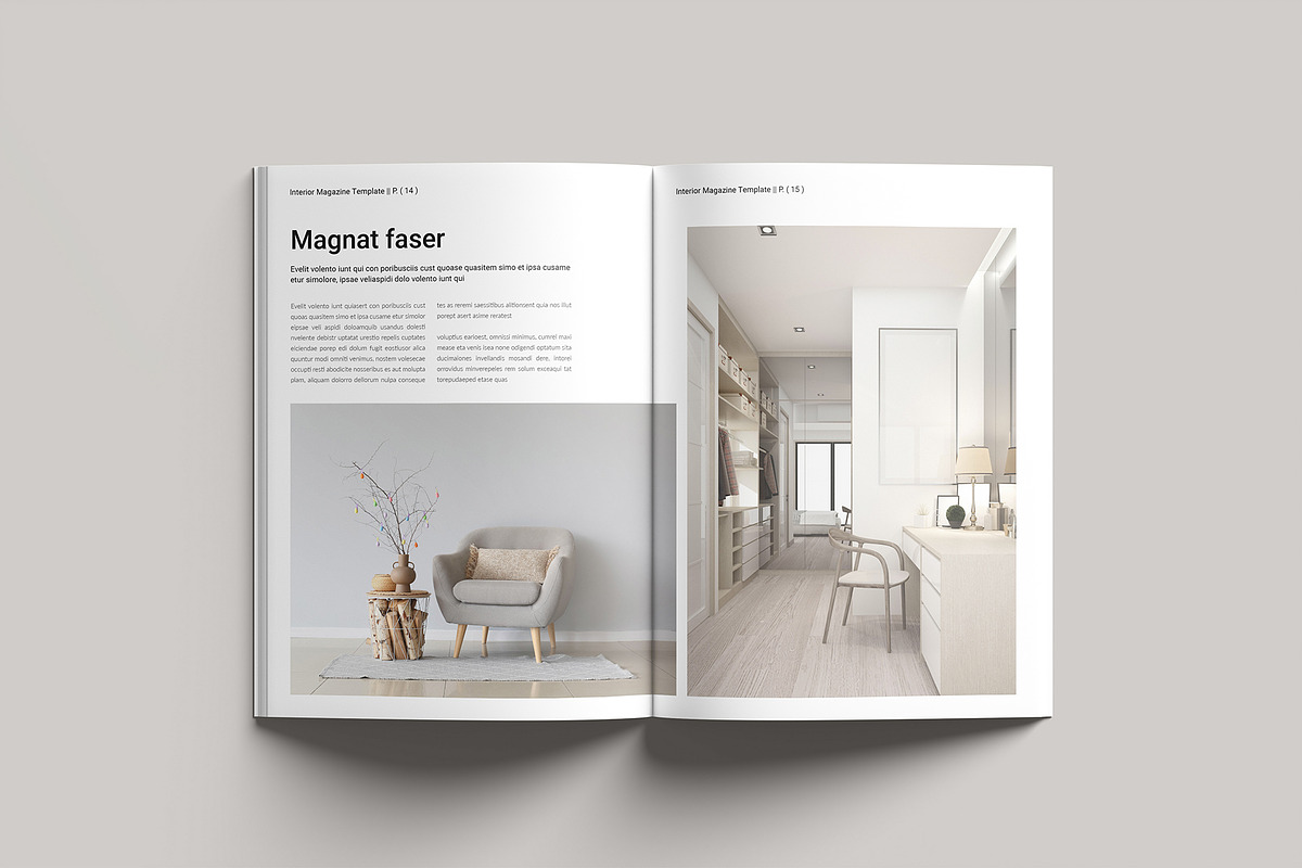 Interior Design & Magazine Template, a Magazine Template by GoldenGrid Studio (Photo 10 of 12)