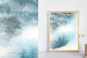 Deep ocean hand-painted backgrounds, a Texture Graphic by Kolorata Art (Thumbnail 2 of 9)
