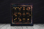 SET / GOLDEN ZODIAC SIGNS / VECTOR, an Animal Illustration by Nadin_Lebedeva (Thumbnail 5 of 17)