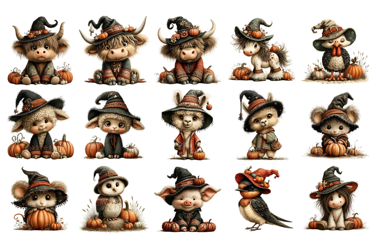 Halloween Farm PNG Clipart, a Seasonal Illustration by Nicolle's Colorful Art (Photo 4 of 5)