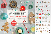 WINTER ITEMS | Scene Creator, a Household Mockup by bariskina (Thumbnail 1 of 5)