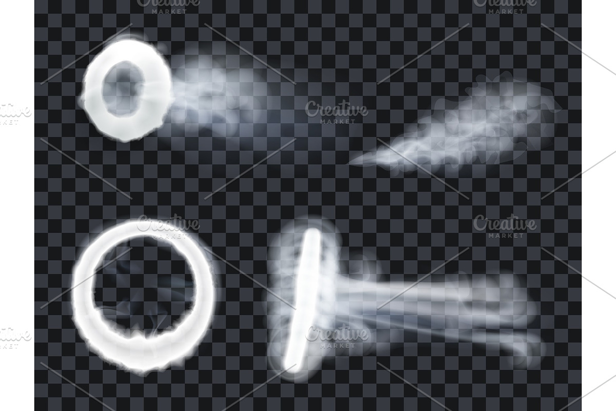 Vape steam ring smoke exhale puff, an Object Graphic by Flying tambourine