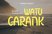 Watu Carank - Display Summer Font, a Handwritten Font by twinstd (Thumbnail 1 of 9)