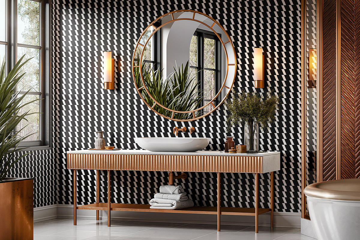 Geometric Trails, a Wallpaper Graphic by MalyskaStudio (Photo 2 of 11)