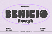 Benicio Rough, a Sans Serif Font by Craft Supply Co. (Thumbnail 1 of 8)