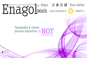 Enagol Math Rounded -4 fonts-, a Slab Serif Font by deFharo (Thumbnail 3 of 6)