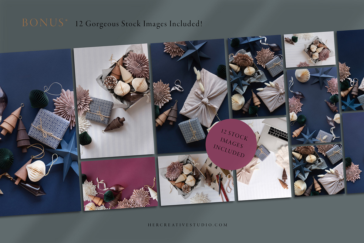 Canva Holiday Social Media Templates, a Social Media Template by Her Creative Studio (Photo 5 of 5)