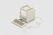 Isometric Vintage Office Mockup, a Mac Mockup by IsometricWorld (Thumbnail 9 of 16)