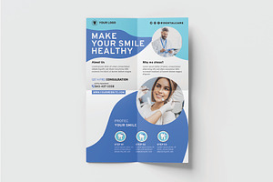 Dental make your smile healthy flyer, a Flyer Template by Workhu