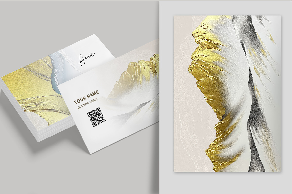 Oil painting golden mountain wallpap, a Decorative Illustration by fei long (Photo 5 of 10)