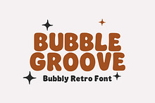 Bubble Groove | Bubbly retro font