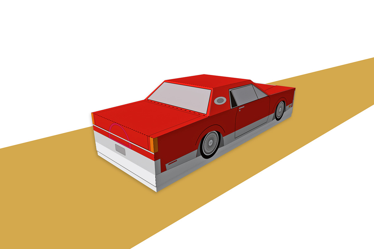 DIY car favor box - 3d papercraft, a Templates & Theme by PAPER amaze (Photo 4 of 4)