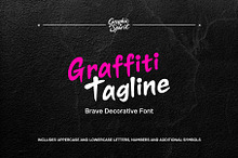 Graffiti Tagline Brave Font