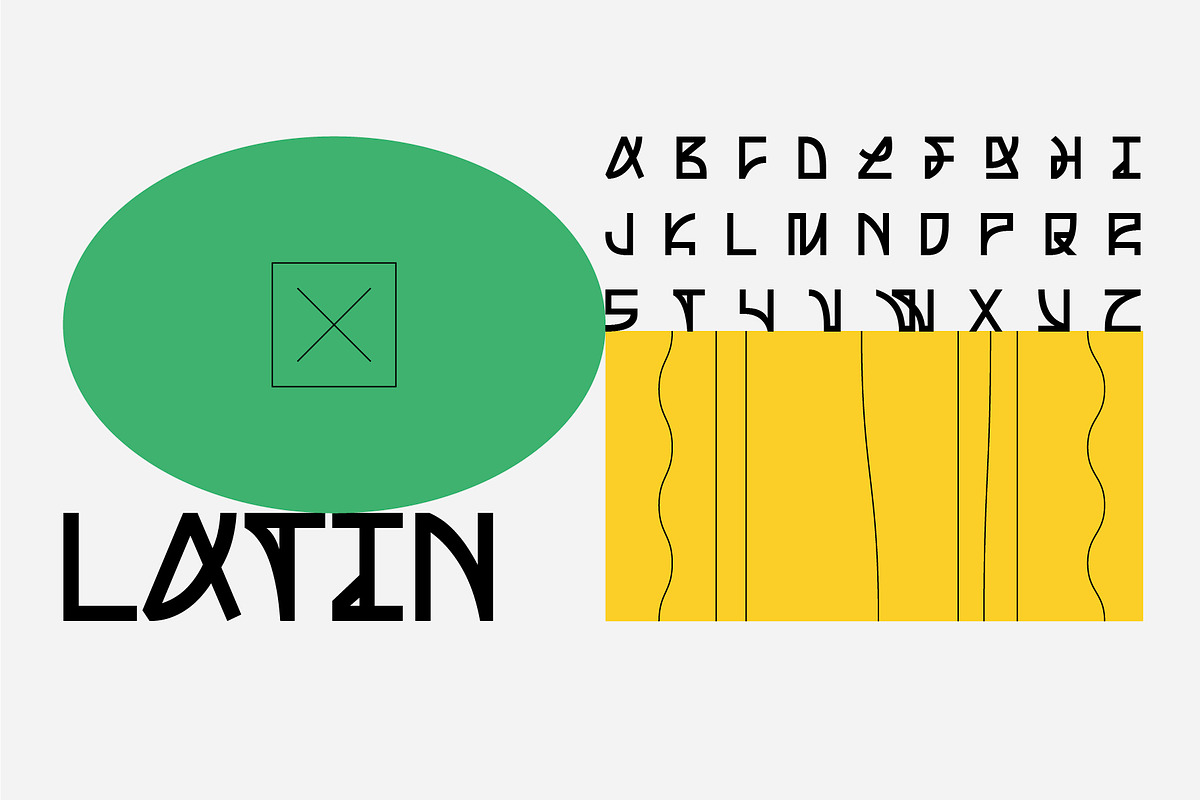 SK Nagot — Modern Decorative Font, a Font by Shriftovik Type Foundry (Photo 3 of 10)