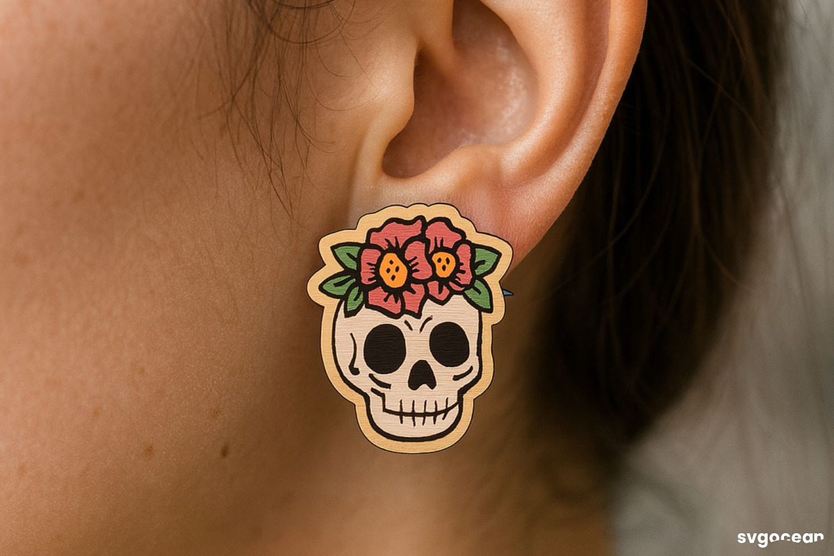 Halloween Stud Earrings Bundle, an Illustration by svgocean (Photo 6 of 8)