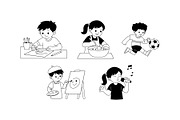 Kids Playground Activities Vol. 1, a Person Illustration by SLAB! Design (Thumbnail 2 of 3)