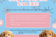 GROOVY PET GROOMING INSTAGRAM POSTS, a Social Media Template by Daring Digies (Thumbnail 6 of 7)