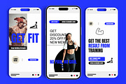 Blue Gym Fitness Story Post Set, a Social Media Template by MightyDesign (Thumbnail 2 of 6)