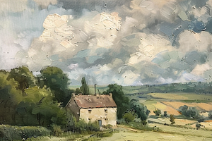 40 Countryside Digital Oil Paintings