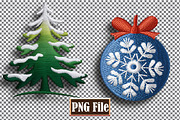 Christmas Embroidery Clipart Bundle, a Seasonal Illustration by protabsorkar11 (Thumbnail 8 of 10)