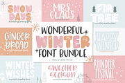 WONDERFUL WINTER Font Bundle, a Font by Blush Font Co. (Thumbnail 1 of 16)