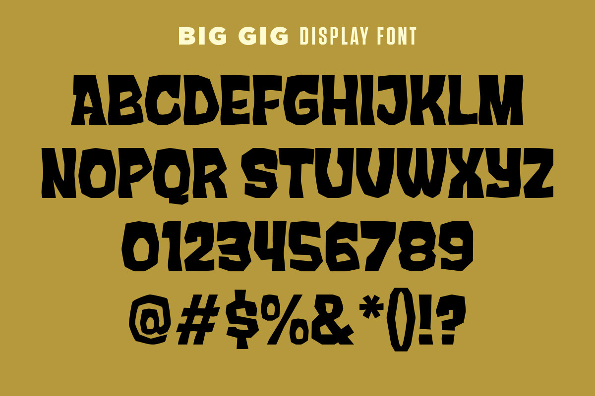 Big Gig Font, a Sans Serif Font by Price Foundry (Photo 2 of 7)