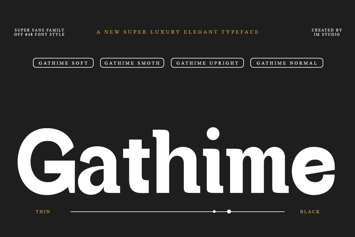 Gathime Super Family | 648 Styles, a Sans Serif Font by IM Studio (Photo 1 of 12)