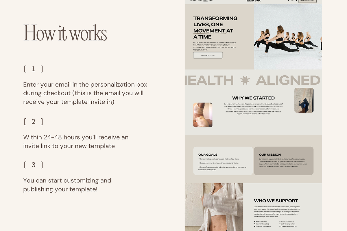 Squarespace Template for Coach, a Squarespace Template by Soul Mission Studio (Photo 6 of 10)