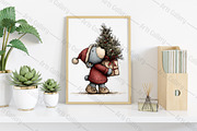 Christmas Teddy Bear Blue Clipart, an Illustration by Canvas Craft (Thumbnail 6 of 7)