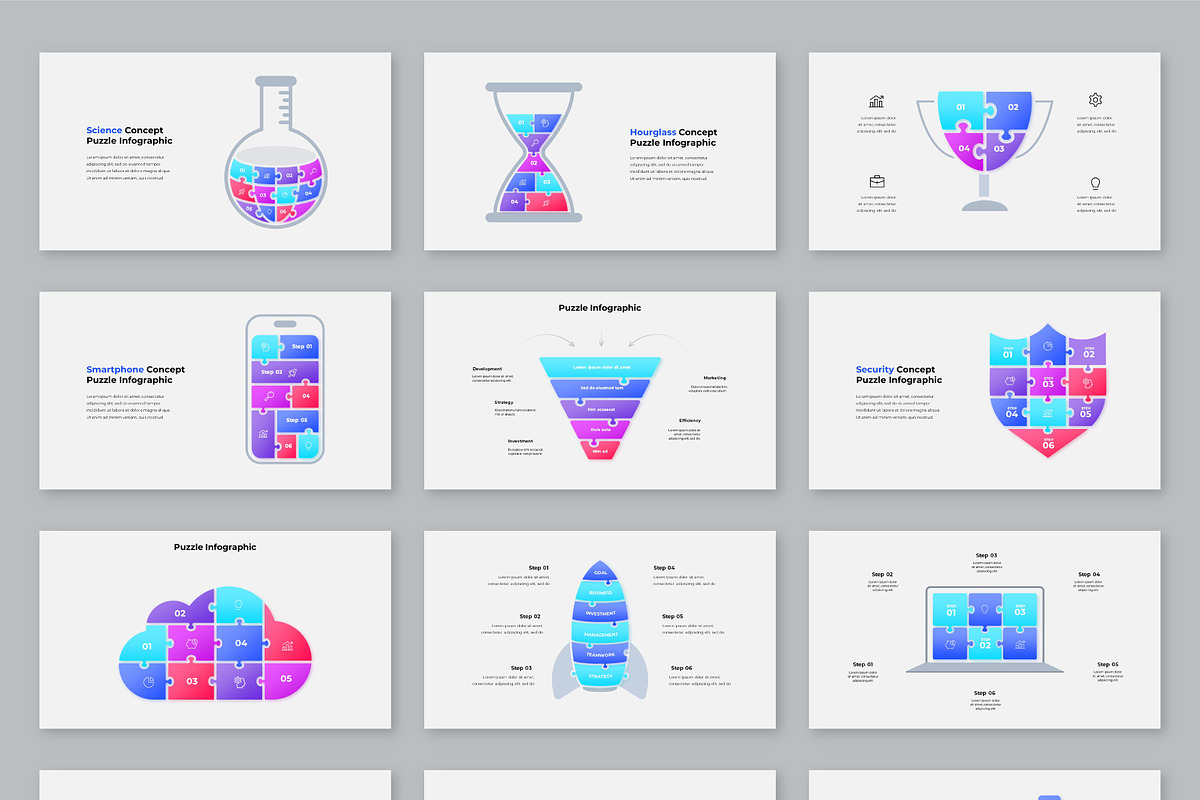 Animated Puzzle Infographic Slides, a Presentation Template by Abert (Photo 7 of 10)