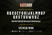 Batchan - Display Font, a Font by Sronstudio (Thumbnail 11 of 12)