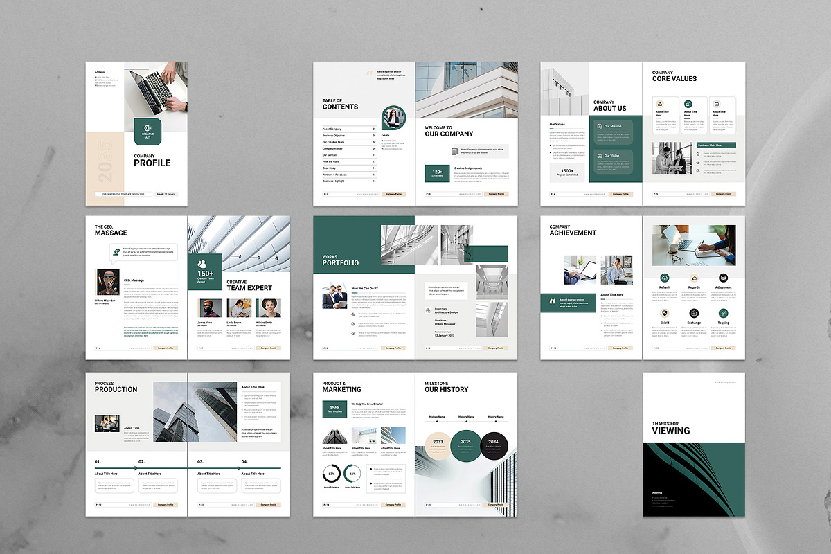 Company Profile Template, a Brochure Template by NorthPeak (Photo 8 of 8)